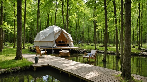 Les meilleures destinations pour un camping de luxe en France